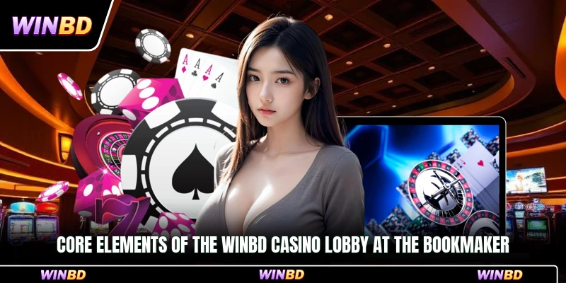 Core elements of the WinBD Casino lobby at the bookmaker