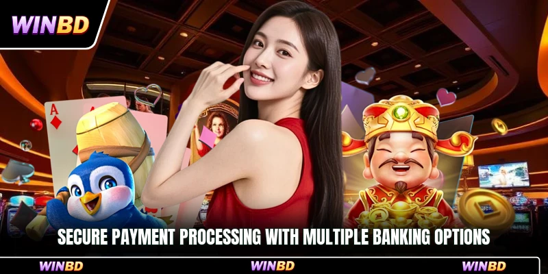 Secure payment processing with multiple banking options