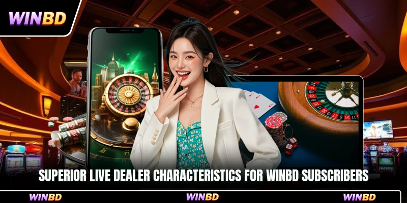 Superior live dealer characteristics for WinBD subscribers